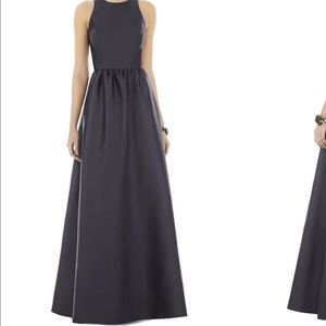 alfred sung black long dress